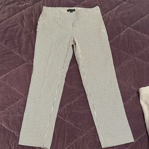 Pin stipe ankle length pants